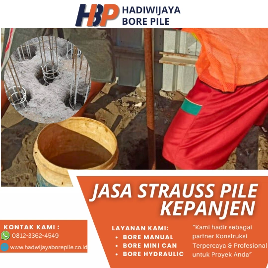Jasa Strauss Pile Kepanjen Pengerjaan Menggunakan Mesin Alat Manual-HADIWIJAYA BORE PILE