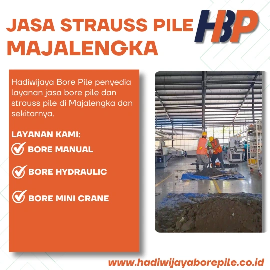 Jasa Strauss Pile Majalengka Pengerjaan Menggunakan Mesin Manual-HADIWIJAYA BORE PILE