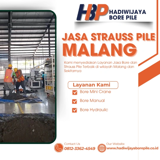 Jasa Strauss Pile Malang Pengerjaan Menggunakan Mesin Manual-HADIWIJAYA BORE PILE