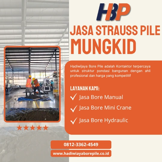 Jasa Strauss Pile Mungkid Pengerjaan Menggunakan Mesin Manual-HADIWIJAYA BORE PILE